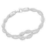 Srebrna bransoletka z węzłem