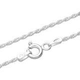 Srebrny Łańcuszek - 55 cm