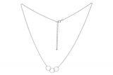 Naszyjnik ze srebra kółeczka