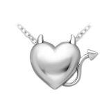 Srebrny wisiorek serce