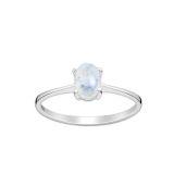 Srebrny pierścionek z Kamieniem Księżycowym - Europa 18; US 8,5