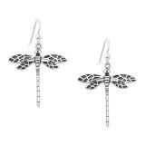 Srebrne kolczyki Ważki