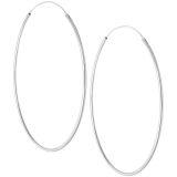 Srebrne kolczyki duże koła - średnica 10 cm