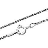 Oksydowany Srebrny Łańcuszek - 40 cm