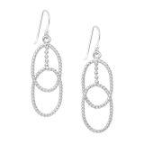 Długie srebrne kolczyki