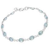 Srebrna Bransoletka z Topazem