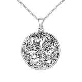 Srebrny wisiorek z celtyckim symbolem wiecznej miłości