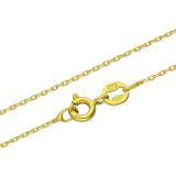 Pozłacany łańcuszek ze srebra - Długość regulowana: 45 - 50 cm