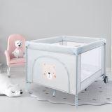 Składany kojec, łóżeczko turystyczne dla dzieci z materacem i torbą transportową - Teddy Bear