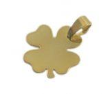 Zawieszka Koniczynka Srebro pokryte złotem GRAWER Tekstu