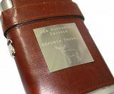 Piersiówka Manierka 240ml 3 Kieliszki w Etui +GRAWER