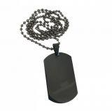 Nieśmiertelnik Zawieszka Stal+Łańcuszek 50cm+GRAWER Zdjęcie Tekst