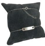 Bransoletka Blaszka Srebro 17-21cm +GRAWER