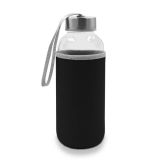 Szklana butelka 420 ml Bob - czarny
