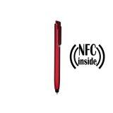 Długopis z chipem NFC, touch pen Henrietta - czerwony