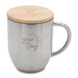 Kubek stalowy Maloy 350 ml - Srebrny