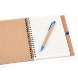 Notes Eco3 z długopisem - Niebieski