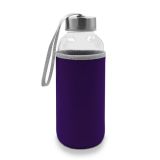 Szklana butelka 420 ml Bob - fioletowy