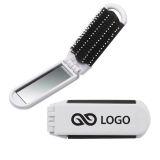 Szczotka do włosów i lusterko - Biały