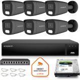 Zestaw do monitoringu IP Easycam 6 kamer z POE EC-IP-B5MP30DL-G 5MPx IR LED