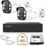 Zestaw monitoringu Easycam z 2 kamerami EC-IP-B5MP50DLT 5MPx z aktywnym odstraszaniem