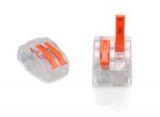 ZŁĄCZKA DO PRZEWODÓW ZATRZASKOWA 0,2-4,0mm2 PC-232 2GNIAZDA (50szt.)
