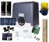 Zestaw Genius Blizzard 500 (4 piloty) + listwy + lampa do 500kg bram przesuwnych