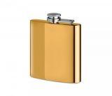 Piersiówka stalowa złoty chrom 180 ml FLASKY (złoty)