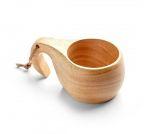 Kubek drewniany podróżnika z uchwytem 180 ml (brązowy)