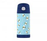 Kubek dla dzieci syrena ze słomką Thermos FUNtainer 355 ml (błękitny) honey bees
