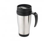 Kubek termiczny 420 ml AUTOPLAK-L (czarny/stalowy)