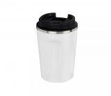 Kubek termiczny COPPER MINI 380 ml z miedzianą izolacją (biały)