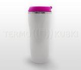 Kubek termiczny 350 ml LADY (biało-różowy)