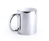 Kubek ceramiczny Chroma Silver 350 ml (srebrny)
