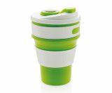 Kubek podróżny składany z silikonu SI-CUP 350 ml (zielony)