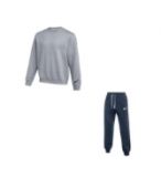 Komplet męski Nike Park 26 Fleece Crew jasnoszara IO9039/IB1248
