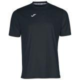 Koszulka sportowa, piłkarska Joma Combi czarna poliestrowa