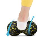 Podwójna piłka do masażu EPP 8 cm żółta