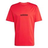 Koszulka męska adidas ESSENTIALS czerwona bawełniana