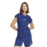 Koszulka damska adidas Essentials Linear Cotton granatowa JG8658
