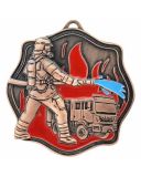 Medal metalowy brązowy STRAŻ M108/B