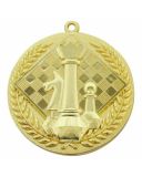Medal metalowy złoty SZACHY M137Z