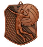Medal metalowy brązowy SIATKÓWKA MD8047