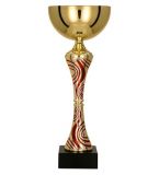 Puchar metalowy złoto-czerwony H-33,5cm, R-120mm 8364C