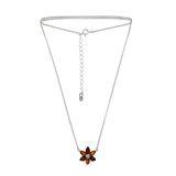 naszyjnik rodowane srebro 925 i bursztyny bałtyckie