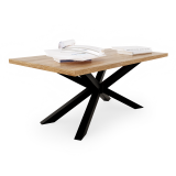Noga do stołu metalowa pająk loft SP001 + blat 110x47x60