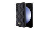 Guess Quilted Metal Logo - Etui Samsung Galaxy S23 FE (czarny)