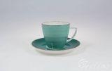 Filiżanka 350 ml ze spodkiem - 6630K Beata, Dorota (turkus)