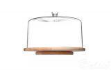 Patera drewniana z kloszem - Glamour (KP-0291)