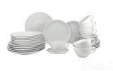 Zestaw obiadowo-kawowy dla 6 os./30 części - 6750 Art Biały